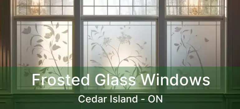  Frosted Glass Windows Cedar Island - ON